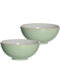 Ritzenhoff & Breker Schale »Puebla«, 2 tlg., aus Steinzeug, Buddha-Bowls, Ø 17,5 cm , grün , Ritzenhoff & Breker