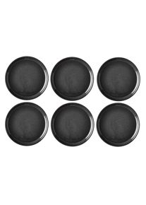 Dessertteller »& Dessertteller«, (6 St.) , schwarz , Bitz