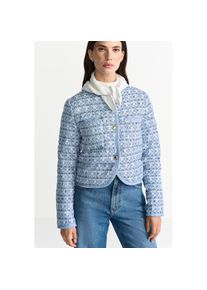 RICHROYAL , Kurzjacke, Boucle Optic, leicht wattiert, kastiger Schnitt, Glitzerfäden , blau , Jacke von RICHROYAL