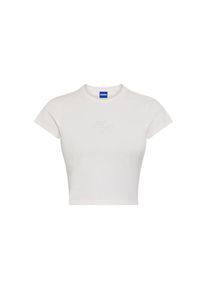 HUGO Blue , T-Shirt »Dome«, Cropped Fit, mit Logoschriftzug , beige , Shirt von HUGO Blue Womenswear