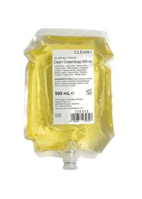 Sapone crema Clear+, pH neutro con profumo di limone, contenuto 0,5 litri, conf. da 6 pz. CWS