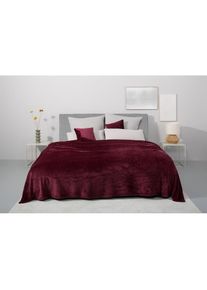 Tagesdecke »Desner3«, mit Cashmere-Touch, viele Farben erhältlich, Decke ab 140x210 cm , rot , my home