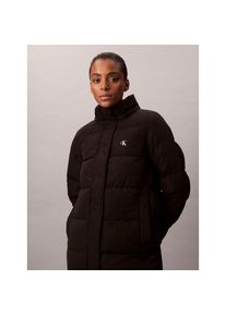 Calvin Klein Jeans, Unisex, Steppmantel abnehmbare Kapuze, kastige, lange Passform, wattiert, schwarz, XL (44), Steppmantel von Calvin Klein Jeans 