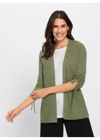 WITT Damen Shirtjacke mit raffbaren &Auml;rmeln, schilf, Gr&ouml;&szlig;e 54, 95% Polyester, 5% Elasthan