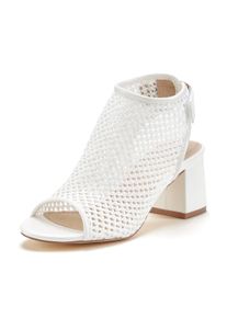 Lascana Witt Damen Sandalette, weiß, Größe 38, 20% Leder, 20% Lederimitat