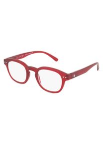 OKIDOKI JIMMY Reader Lunettes unisexe | Monture: Cercl&eacute;, Panto, Rouge Mat