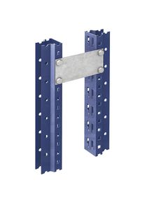 Distanziatore per scaffalatura a campata lunga, viti incluse, lunghezza 150 mm, zincato