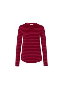 Tchibo - T-shirt de sport manches longues - taille: M - rouge/&agrave; rayures