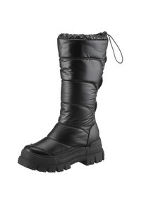 Buffalo , Winterstiefel »ASPHA SNOW PUFFER«, Snowboots, Winterboots, mit kräftiger Profilsohle , schwarz , Trendiger Winterstiefel mit abgestepptem...