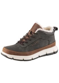 Bugatti , Sneaker, High Top Sneaker, Schnürboots mit modischer Profilsohle, Warmfutter , braun , Bugatti Winterboots in lässigem Style