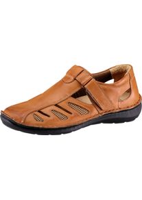 Herren Klettschuh mit seitlichen Netzeins&auml;tzen camel