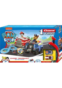 Carrera 1. Première Rennbahn PAW PATROL Chase & Marshall Sur la piste