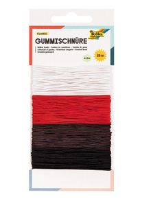 Gummischn&uuml;re Set 4 Farben 5m 4 St&uuml;ck