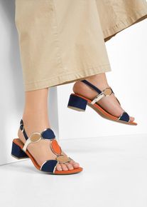 bonprix Marco Tozzi Sandaletten mit Blockabsatz in blau, Grösse 40, Marco Tozzi