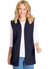 Damen Fleeceweste mit 2-Wege-Reissverschluss marine