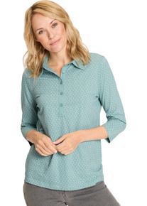 Damen Poloshirt salbei-zartmint-bedruckt