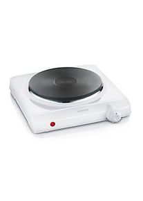 Severin Einzelkochplatte, 1.500 W, stufenlose Temperatureinstellung, Ø 185 mm Kochfeld, ELEMENT Serie, Weiss/Edelstahl