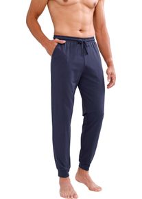 Herren Jerseyhose mit elastischen Rippbündchen marine