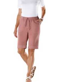 Damen Bermudas mit Bindegürtel rosenholz