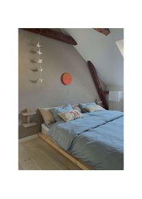 Karup Design Bettgestell »DOCK BED, Futonbett, Massivholzbett, Bett ohne Matratze« Bett mit Lattenrost, aus FSC zertifizierter Kiefer, mehrere Grössen , beige...