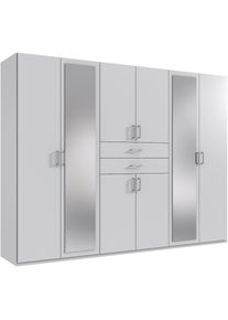 wimex Kleiderschrank »Diver Drehtürenschrank mit Spiegel, 180, 225 o. 270cm breit« Bestseller Schlafzimmerschrank wahlweise 3 Innenausstattungen , weiss...