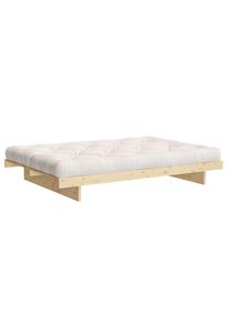 Bettgestell »Kanso Bed, Stauraumbett, Bett mit oder ohne Schubladen« Bett mit/ohne Schubladen, inkl Lattenrost, FSC zertifiert , beige , Karup Design