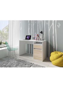 Schreibtisch »Tinsley«, mit Schublade, und Tür, Breite 120 x53 cm , weiss , Home Affaire