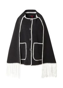 Sel by peppercorn Misspap, Femmes Veste mi-saison, noir / blanc