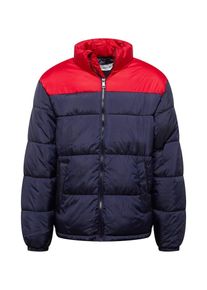 ABOUT YOU, Hommes Veste mi-saison 'Oskar', bleu fonc&eacute; / rouge