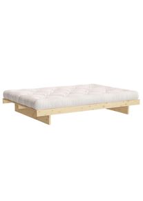 Bettgestell »Kanso Bed, Stauraumbett, Bett mit oder ohne Schubladen« Bett mit/ohne Schubladen, inkl Lattenrost, FSC zertifiert , beige , Karup Design