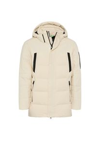 BOSS Green , Daunenjacke, mit Kapuze, Stehkragen, Regular Fit, abnehmbare Kapuze , weiss , Daunenparka von BOSS Green Menswear