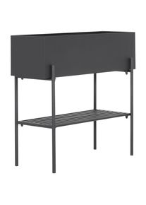 Landscape Blumenständer , Schwarz , Metall , 28x65x70 cm , Bsci , Wohnzimmer, Wohnzimmertische, Blumentische