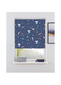 Lüttenhütt Rollo »ASTRONAUT« verdunkelnd Blendschutz Sichtschutz Verdunkelung ohne Bohren freihängend Fixmass, Klemmfix, Astronaut, Kinderrollo -NEUHEIT!...