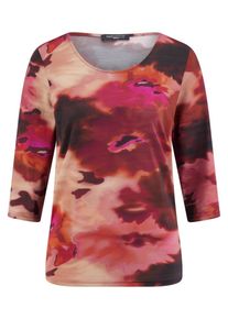 Fadenmeister Berlin - Rundhals-Shirt mit 3/4-Arm, rot, Gr. 42, Viskose