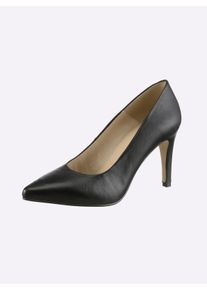Heine Witt Damen Pumps, schwarz, Gr&ouml;&szlig;e 38, 100% Lammleder