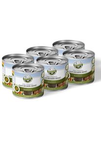 Hypoallergenes Hundefutter Nass mit Insekten Getreidefrei - Naturfarm-Menü von Bellfor Hundefutter - 6 x 200 g