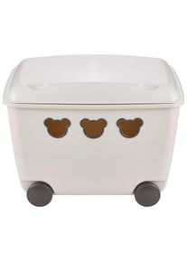 My Baby Lou Spielzeugbox , Beige , Kunststoff , Uni , 1 Fächer , 39.8x37x53.4 cm , Made in Europe , Deckel, Rollen, Deckel abnehmbar , Baby- und Kindermöbel, Babyzimmer, Spielzeugkisten