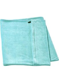 Elsa Kissenbezug f&uuml;r Reisekissen 33x11cm Velours-Elsa-Hellblau