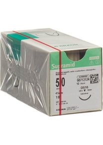 SUPRAMID 45cm DS 16 5-0 noir 12 pi&egrave;ces