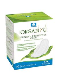 Organyc Monatsbinden mit Fl&uuml;gel flow, 10 St&uuml;ck