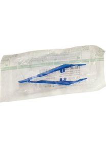 L&R Pinzette anatomisch blau steril