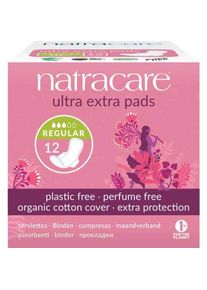 Natracare Damenbinden Fl&uuml;gel ultra extra normal, 12 St&uuml;ck