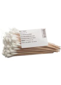 SALZMANN Wattestäbchen Holz 150mm M, 100 Stück