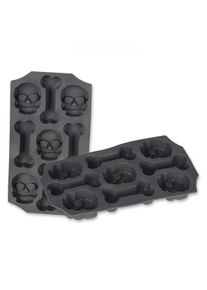Totenkopf und Knochen Eisform Maker