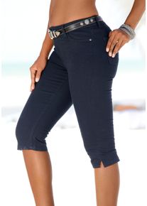 Beach Time Witt Damen 3/4-Hose, schwarz, Gr&ouml;&szlig;e 36, 98% Baumwolle, 2% Elasthan