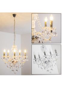 hofstein Cheop Kronleuchter Transparent, Klar, 5-flammig