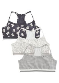 next BH M&auml;dchen Gr&ouml;&szlig;e 116 grau / basaltgrau / schwarz / wei&szlig;