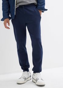 Jogginghose aus reiner Bio-Baumwolle Regular Fit in blau, Grösse 52/54 (L), 100% Baumwolle, bonprix
