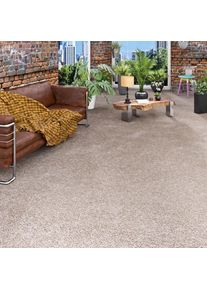 Teppichboden »Rava, Velours« rechteckig 16 mm Höhe Uni Farben, Breite 400 cm, weich, strapazierfähig, Wohnzimmer , my home , Obermaterial: 100%...