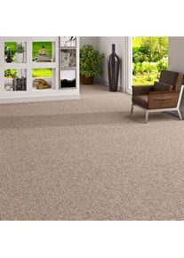 Teppichboden »Ruva, Schlinge« rechteckig 6 mm Höhe strukturierte Oberfläche, Breite 400 cm, strapazierfähig, Wohnzimmer , my home , Obermaterial:...